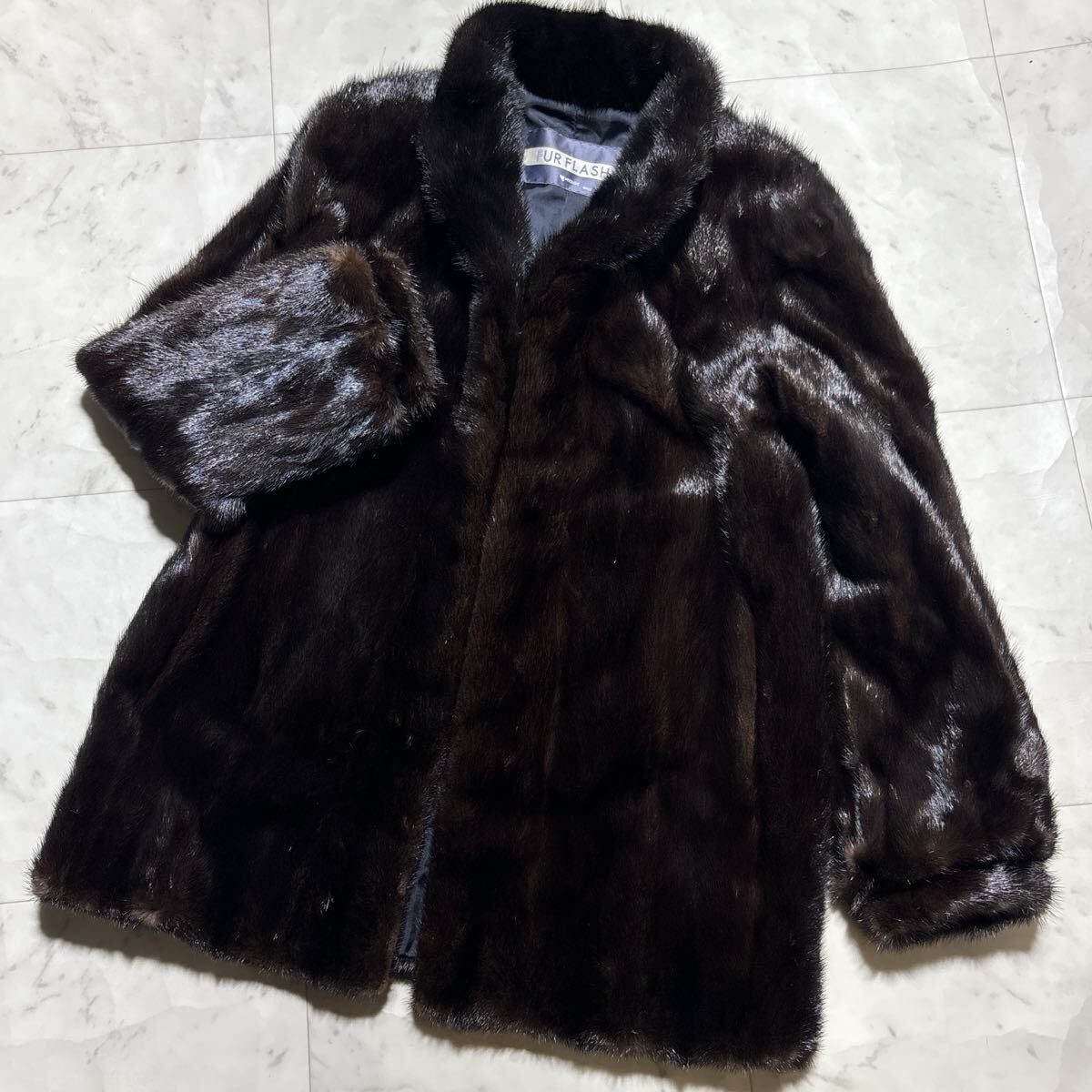 総丈85㎝ デミバフミンク ファーコート リアルファー 本毛皮 貂 XL相当 楽天市場】デミバフ ミンク コート リアルファー ファーコート