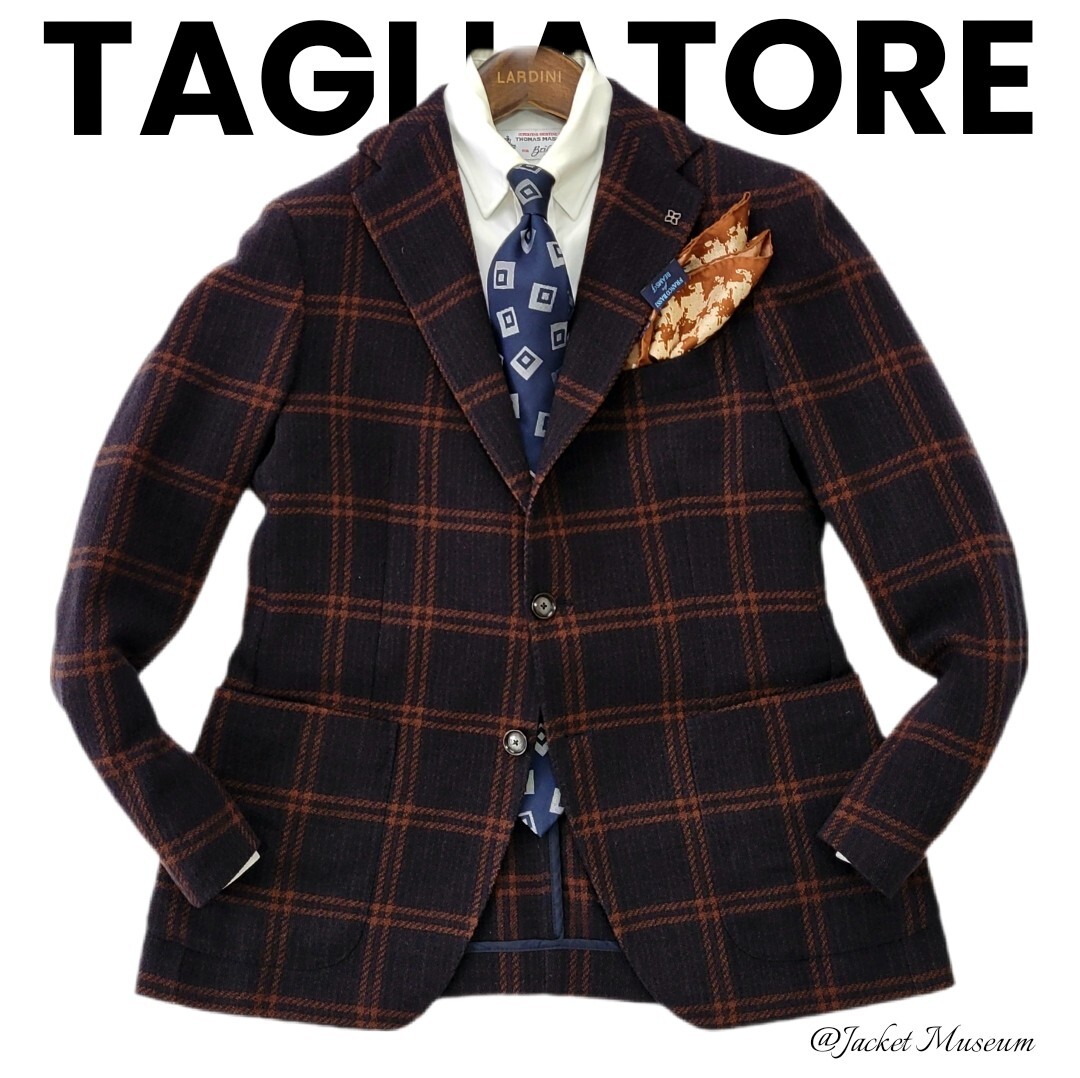 未使用級　TAGLIATORE テーラードジャケット　2B チェック　ラペルピン 中古・古着通販】TAGLIATORE (タリアトーレ) 2Bチェック