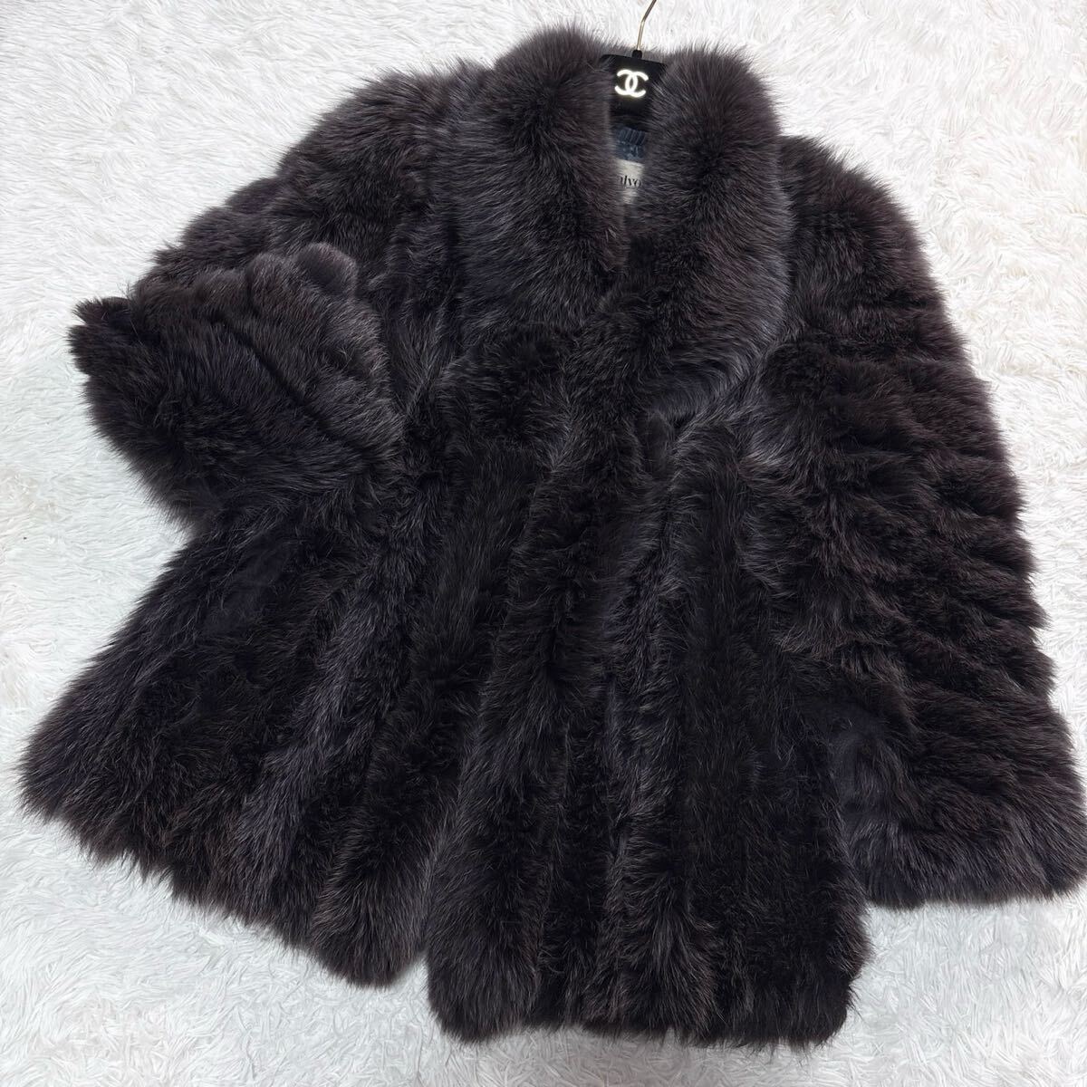 本日限定価格【極美品】濃厚高級フォックスファー コート ブラック 楽天市場】フォックスファーコート コートの通販