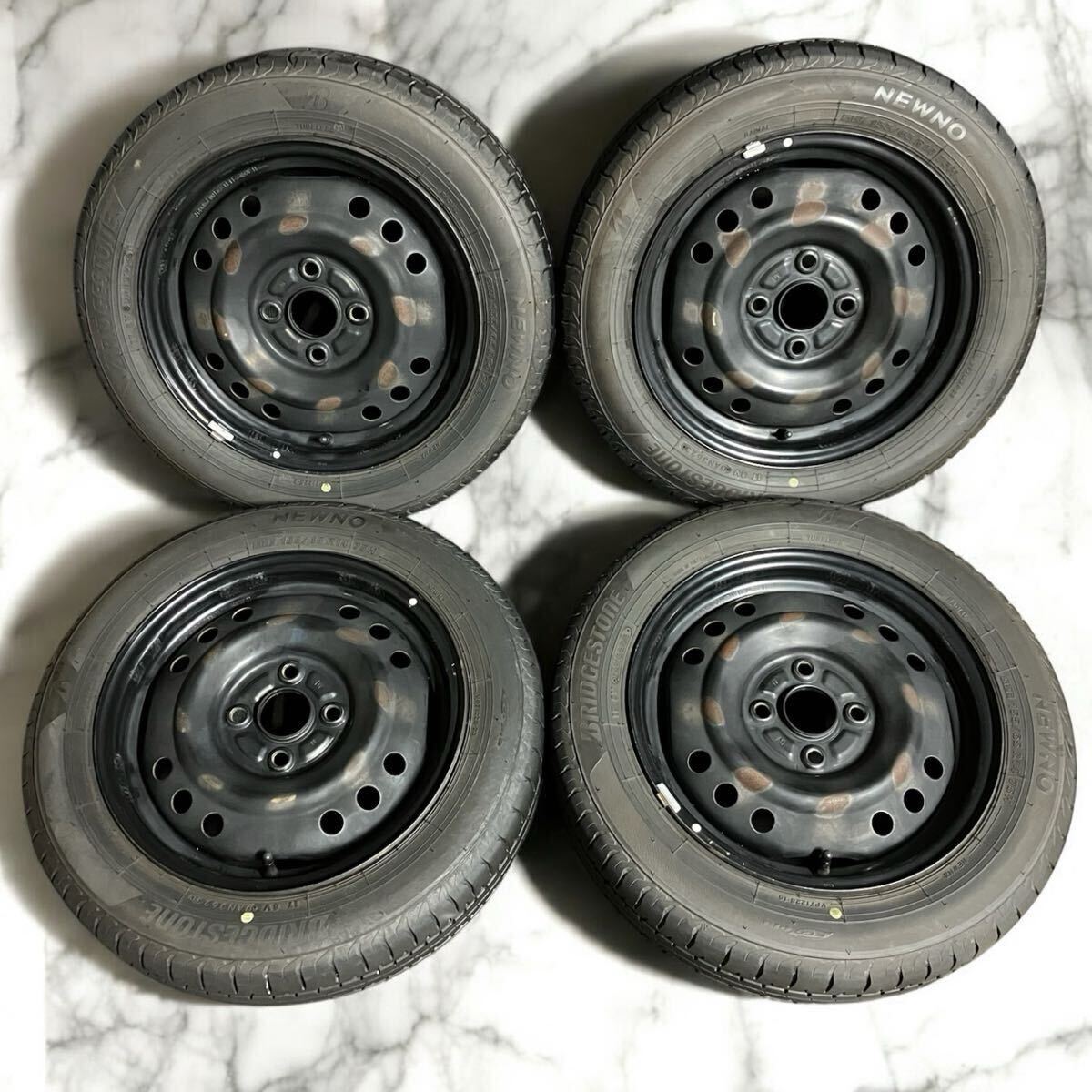 新車外し ダイハツ タント 純正スチールホイール 14インチ 4本セット 新車外し ダイハツ タント 純正スチールホイール 14インチ 4本