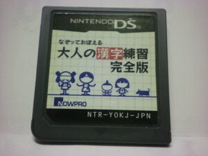 DS なぞっておぼえる大人の漢字練習 完全版 (ソフトのみ)
