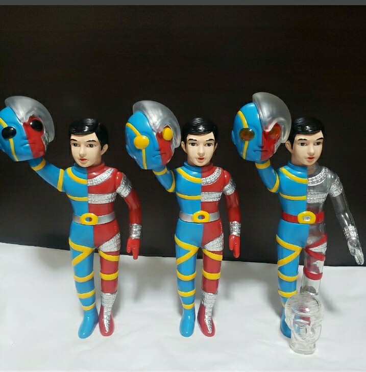 キカイダー　ソフビ　黒目　レトロ　レア ⚠️貴重・レア 黒目 キカイダー ソフビ 当時物 昭和レトロ