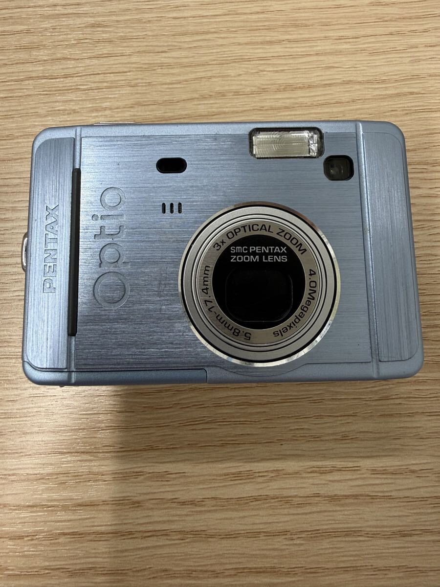 【匿名配送　動作確認済ジャンク】Pentax OPTIO S40シルバー単三電池 コンパクトカメラ PENTAX Optio S40 シルバー ペンタックス
