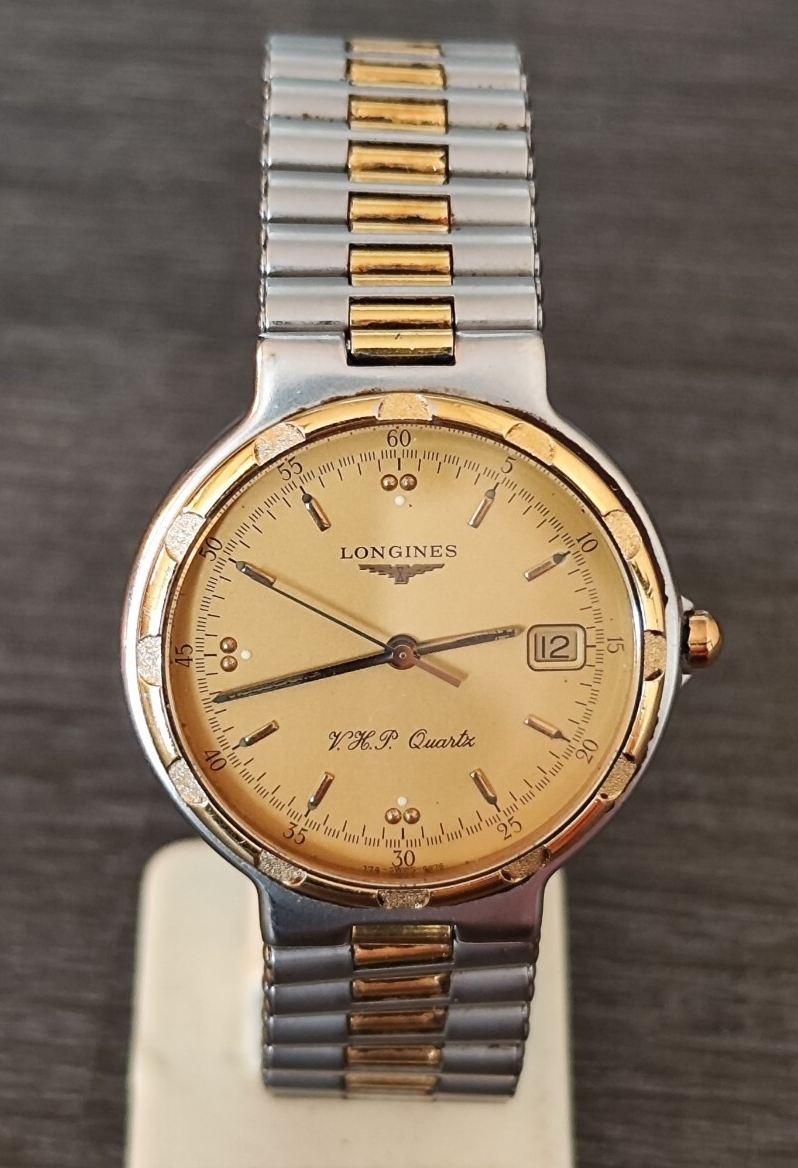 LONGINES アナログ腕時計 ゴールド/ブラック　メンズ【極美品】　稼働品 Yahoo!オークション -「ロンジン時計 ゴールド」(ら行