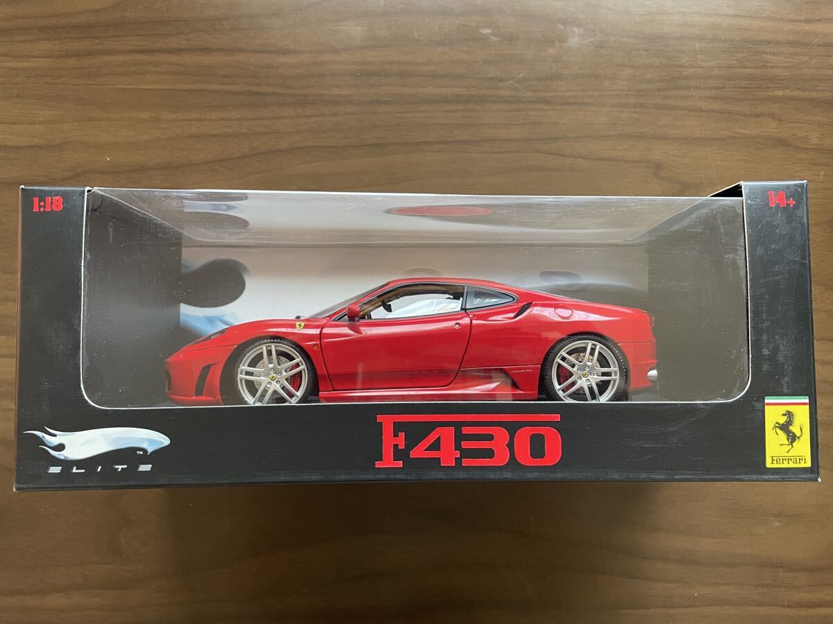 フェラーリ　1/18　F430　ミニカー　マテル Amazon | 1/18 Ferrari 430 Scudelia MATEL HOT WHEEL ELITE
