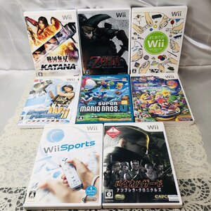 【中古品/KU】Nintendo ニンテンドー Wii ソフト マリオパーティ9/ゼルダの伝説/バイオハザード/戦国無双/その他 計8点おまとめ MZ1027