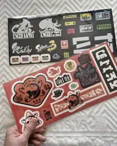 新品未開封★マイニンテンドーストア限定非売品★スプラトゥーン2 スプラトゥーン3 イカすテッカー★各3種セット★ステッカー ★