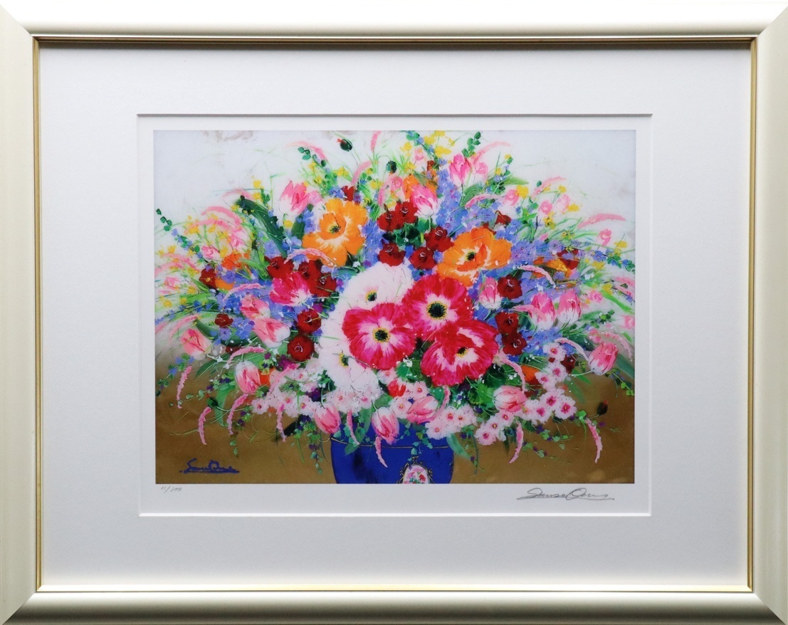 大野剛正　真作　花瓶花(マーガレット)  アクラス画SM   IMA展大賞 大野剛正 真作 花瓶花(マーガレット) アクラス画SM IMA展大賞