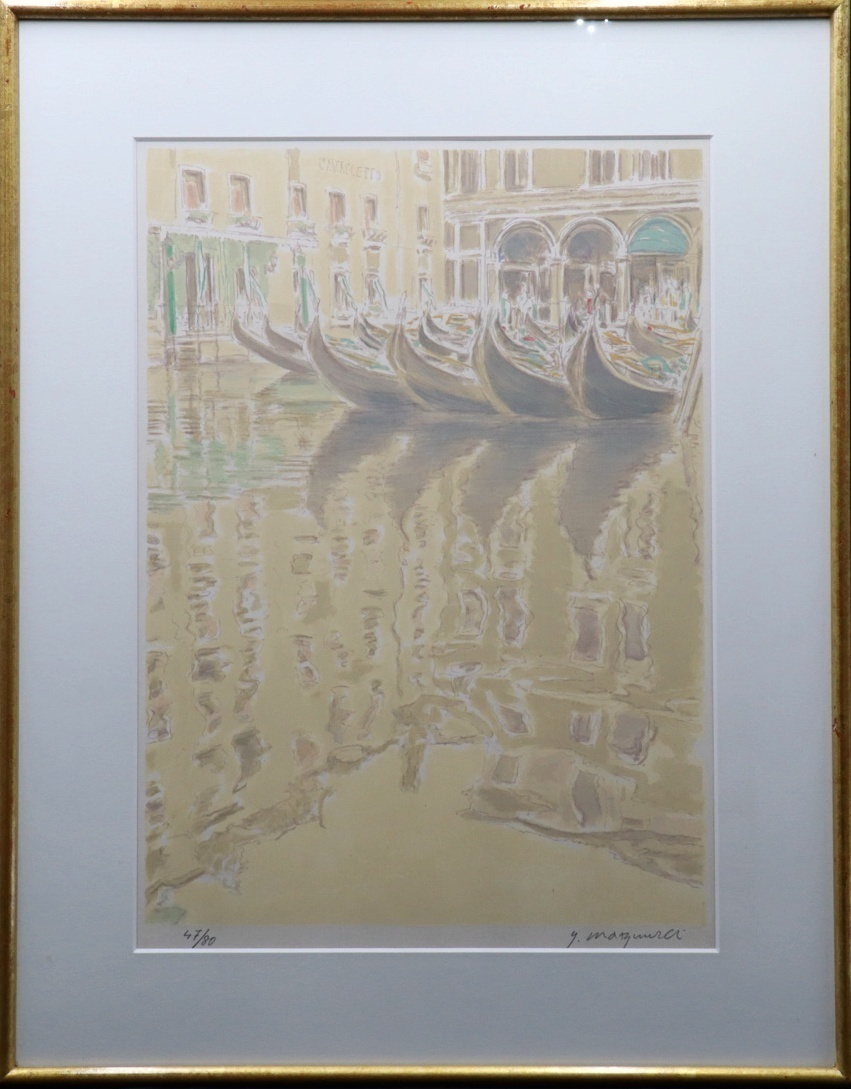 松浦安弘、【二つの大聖堂（オストゥーニ）】、希少な額装用画集より 松浦安弘、【二つの大聖堂（オストゥーニ）】、希少な額装用画集より