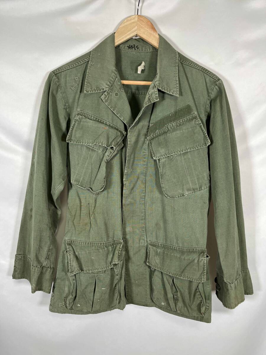 アメリカ軍 ジャングルファティーグジャケット/米軍 ベトナム戦争 第18憲兵旅団 アメリカ軍 ジャングルファティーグジャケット/米軍 ベトナム