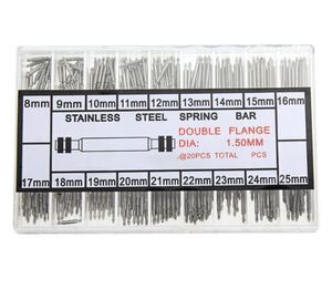バネ棒セット スプリングピンセット 腕時計用 時計バンド交換 8mm~25mmまで