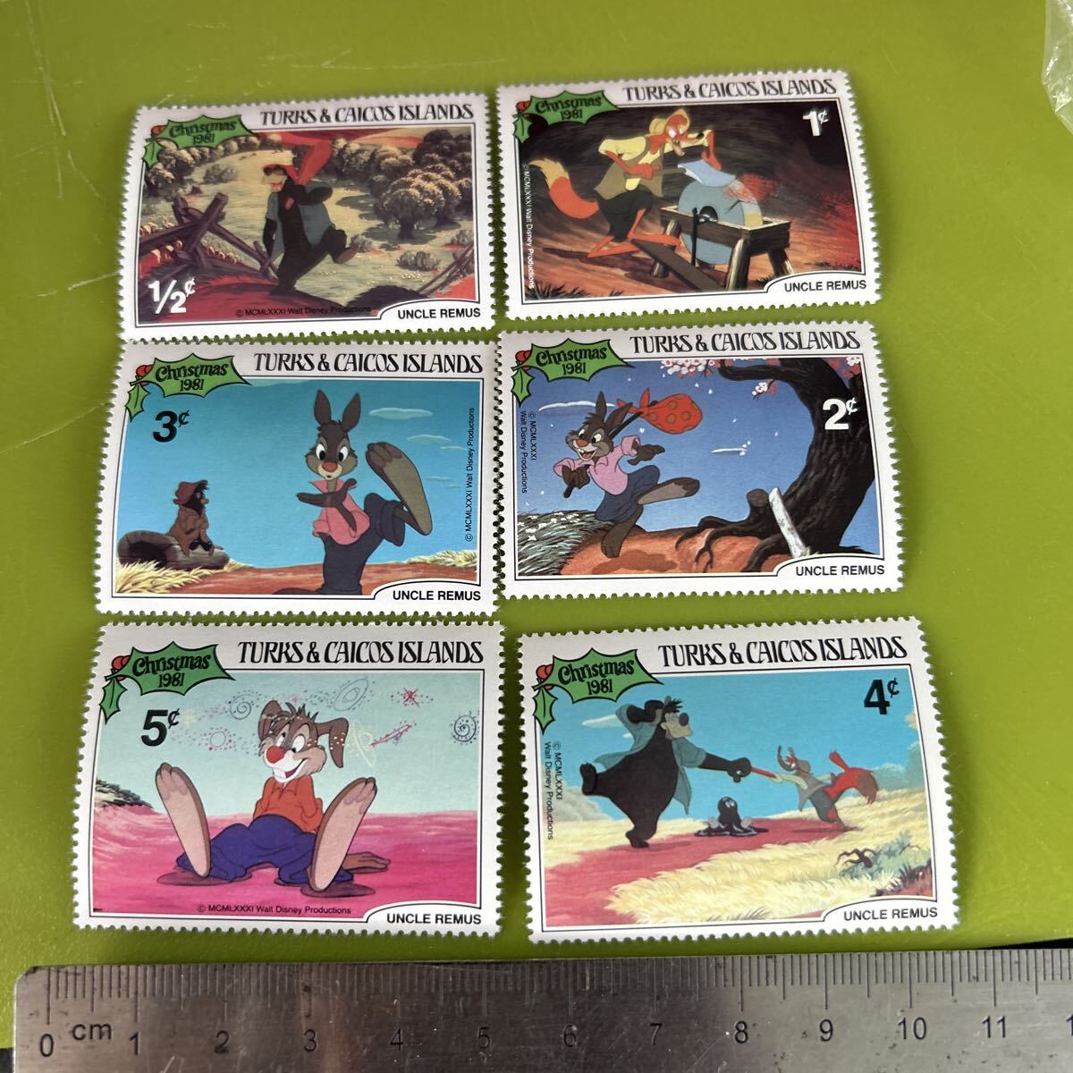 ★未使用　外国切手 ディズニー　6種セット　TURRS&CAICOS ISLAN