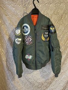 AVIREX アビレックス MA-1 COMMERCIAL MA1 MIL-J-8279E USAF フライトジャケット ミリタリージャケット 美品 1015
