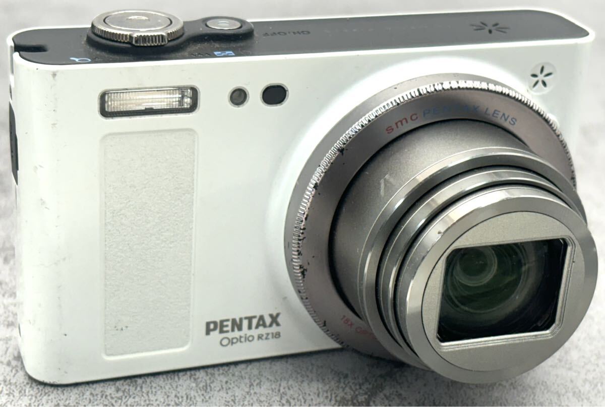【美品】PENTAX Optio RZ18 ホワイト　動作確認済 Amazon | PENTAX デジタルカメラ Optio RZ18(パールホワイト