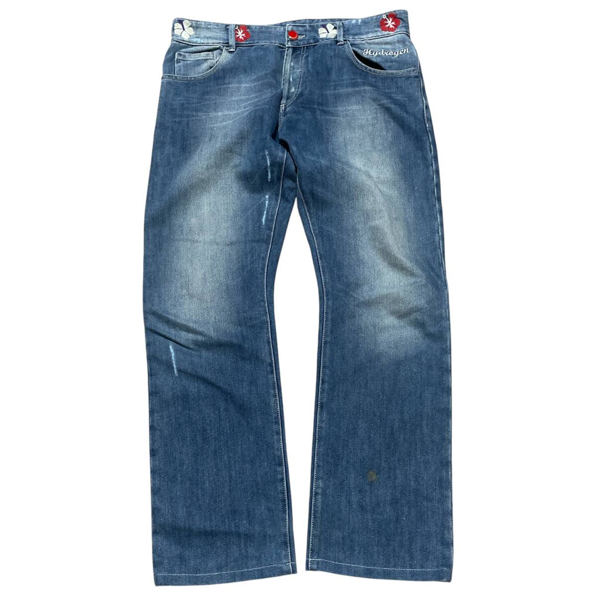 UES 34インチ デニムパンツ Wide leg denim/マシンウォッシャブル（デニムパンツ/ジーンズ