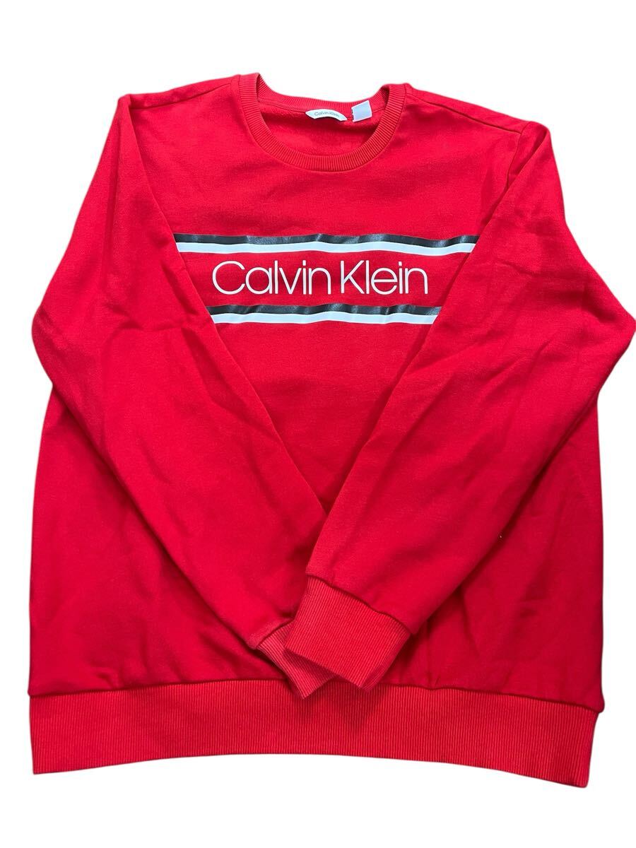 ☆ Calvin Klein カルバンクライン 長袖 ロゴ プリント スウェット