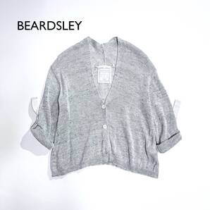 ci114i BEARDSLEY 2025 リネンカーディガン 2way ボレロ カーディガン ボタン ビアズリー