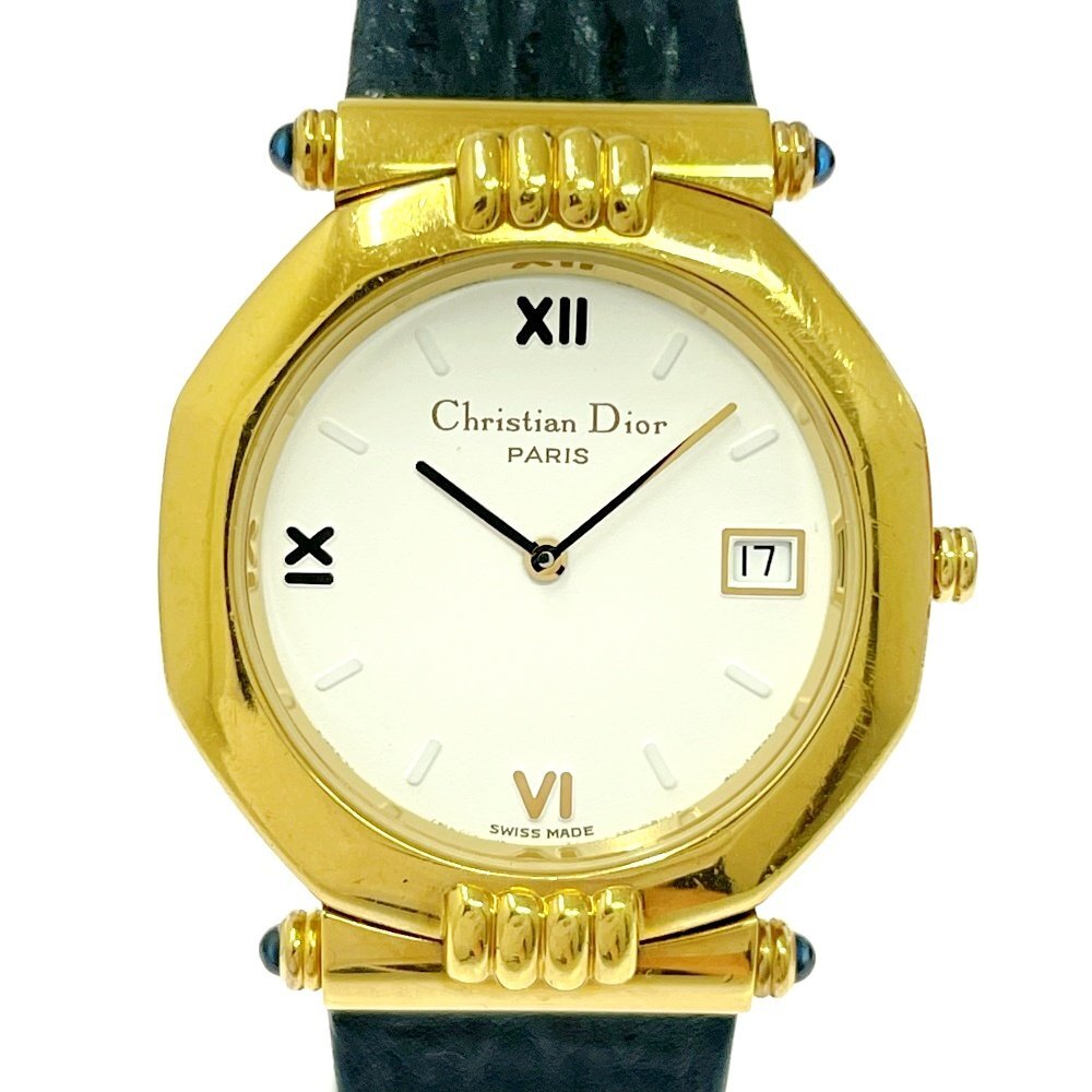 美品 ディオール DIOR オクタゴン 11Pダイヤ デイト 腕時計 F717 楽天市場】クリスチャンディオール 45.154 オクタゴン 11P