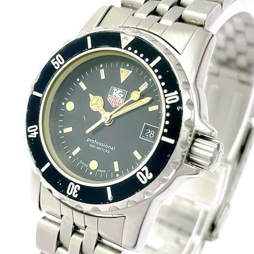 【稼働】タグホイヤー プロフェッショナル200 レディース ラウンド タグホイヤー / TAG HEUER その他 プロフェッショナル 200m