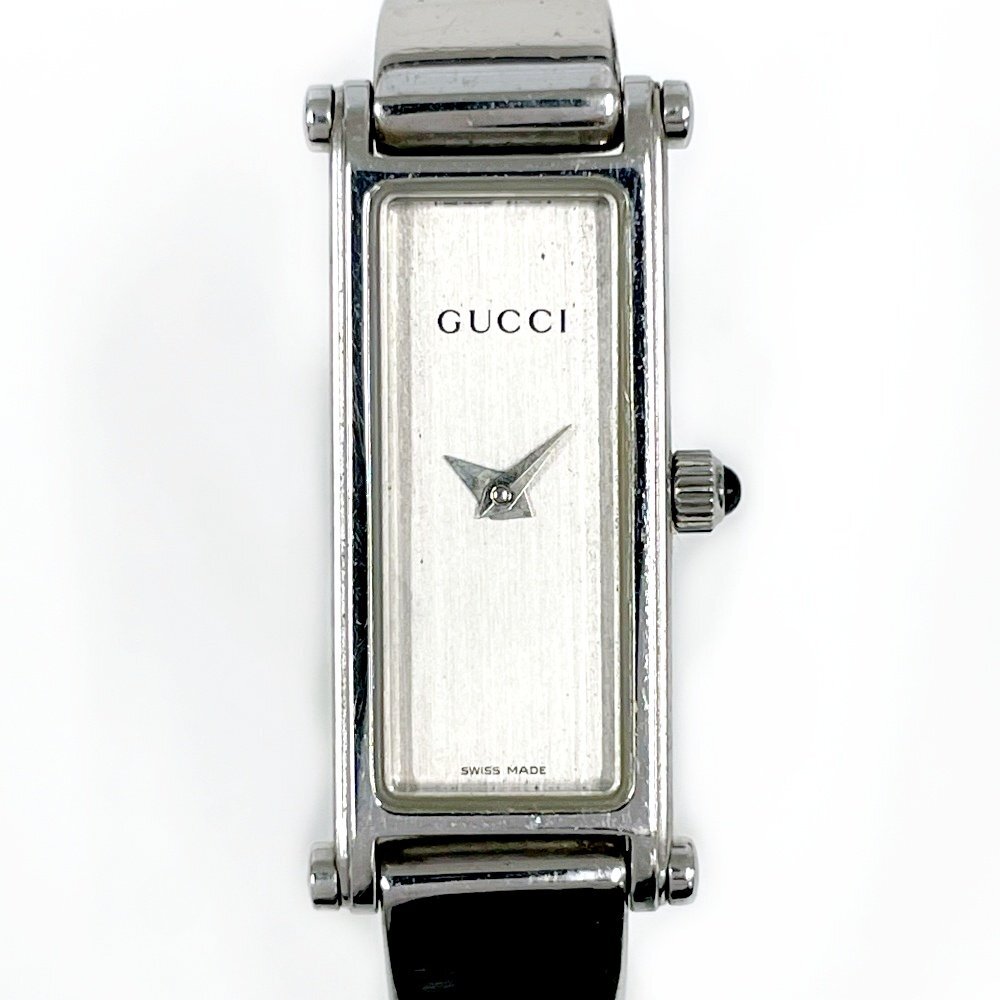 【稼動品】GUCCI☆バングルウォッチ 1500Lシルバー！ GUCCI グッチ バングルウォッチ 1500L クォーツ レディース