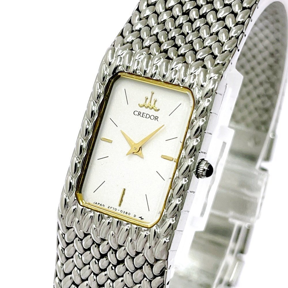 【動作良好】セイコー クレドール 2F70-5340 シルバー 腕時計 SEIKO セイコー クレドール 2F70-5340 QZ 動作品 - メルカリ