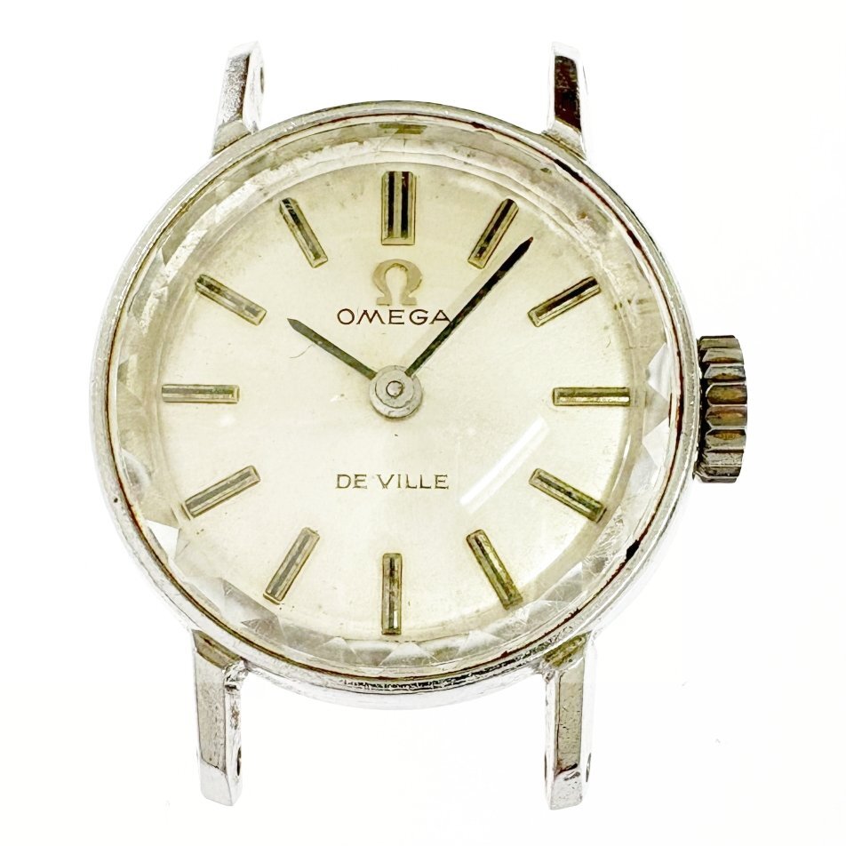OMEGA時計 手巻き時計 稼働品 シルバー デビル シルバー文字盤 オメガ◇OMEGA◇デビル◇DEVILLE◇二針◇シルバー文字盤◇手巻き
