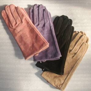 1500円即決☆送料無料格安新品★ 女性用スエード革手袋M&Lサイズ