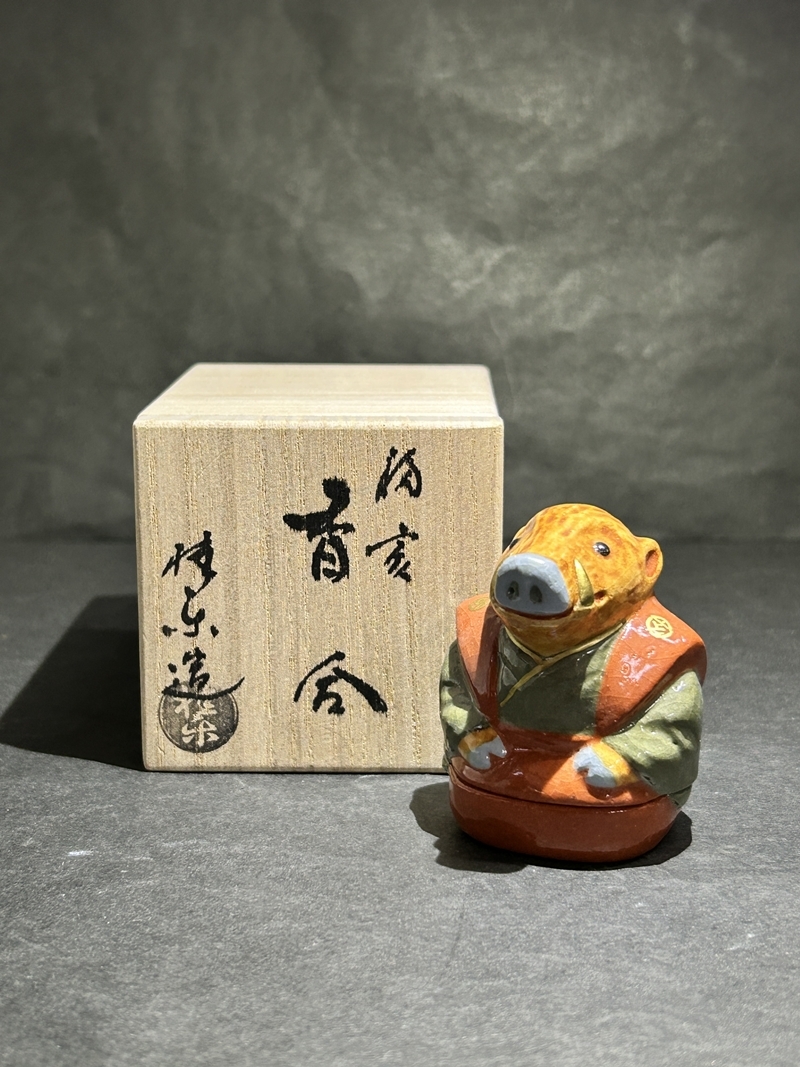 香合　鼠　桂楽造　【中古】 Yahoo!オークション -「桂楽」の落札相場・落札価格