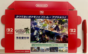 【非売品 switch2 予約受付中 店頭用箱POPのみ】《1点物》Pokemon LEGENDS Z-A【告知 販促】ポケットモンスター ポケモン レジェンズ