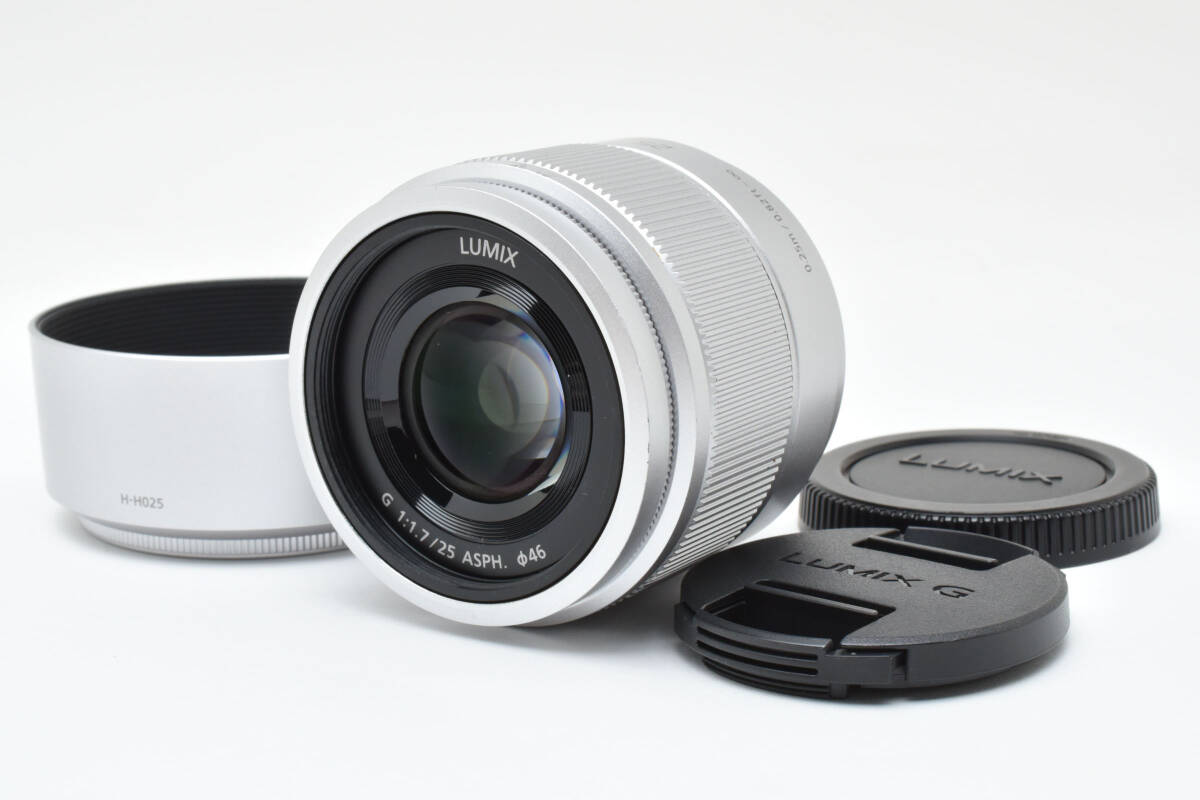 Panasonic LUMIXG 25mm F1.7 単焦点レンズ [美品中古] LUMIX G 25mm/F1.7 ASPH. H-H025-K [ブラック] 中古価格比較
