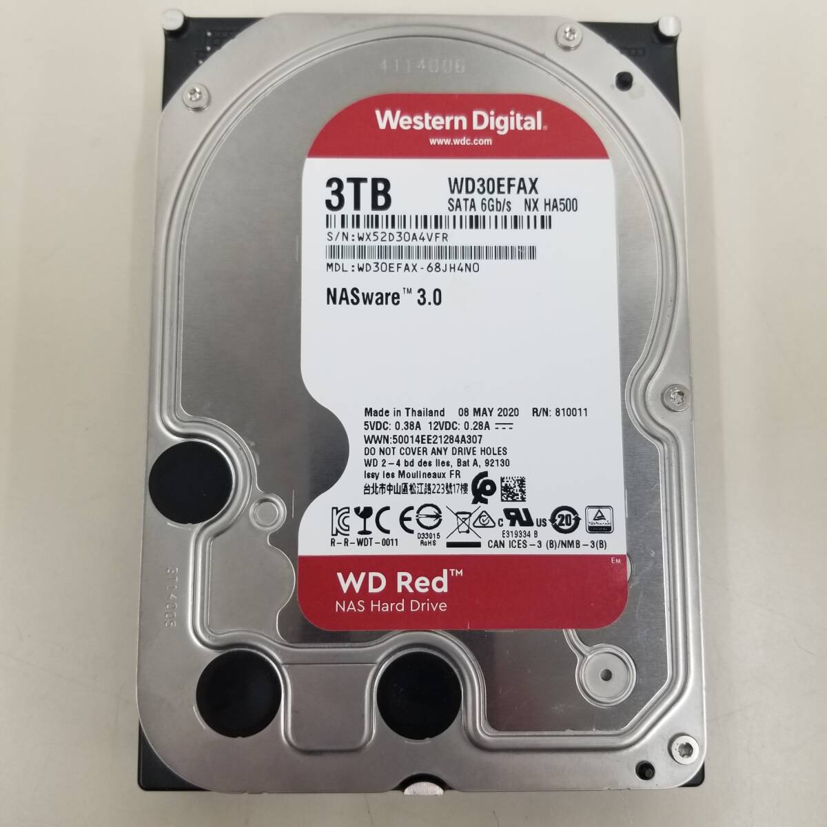 【中古品】ウエスタンデジタル3.5インチHDD　3TB×4台 中古】2200円 激安HDD 3.5インチSATAハードディスク 1TB/2TB/3TB