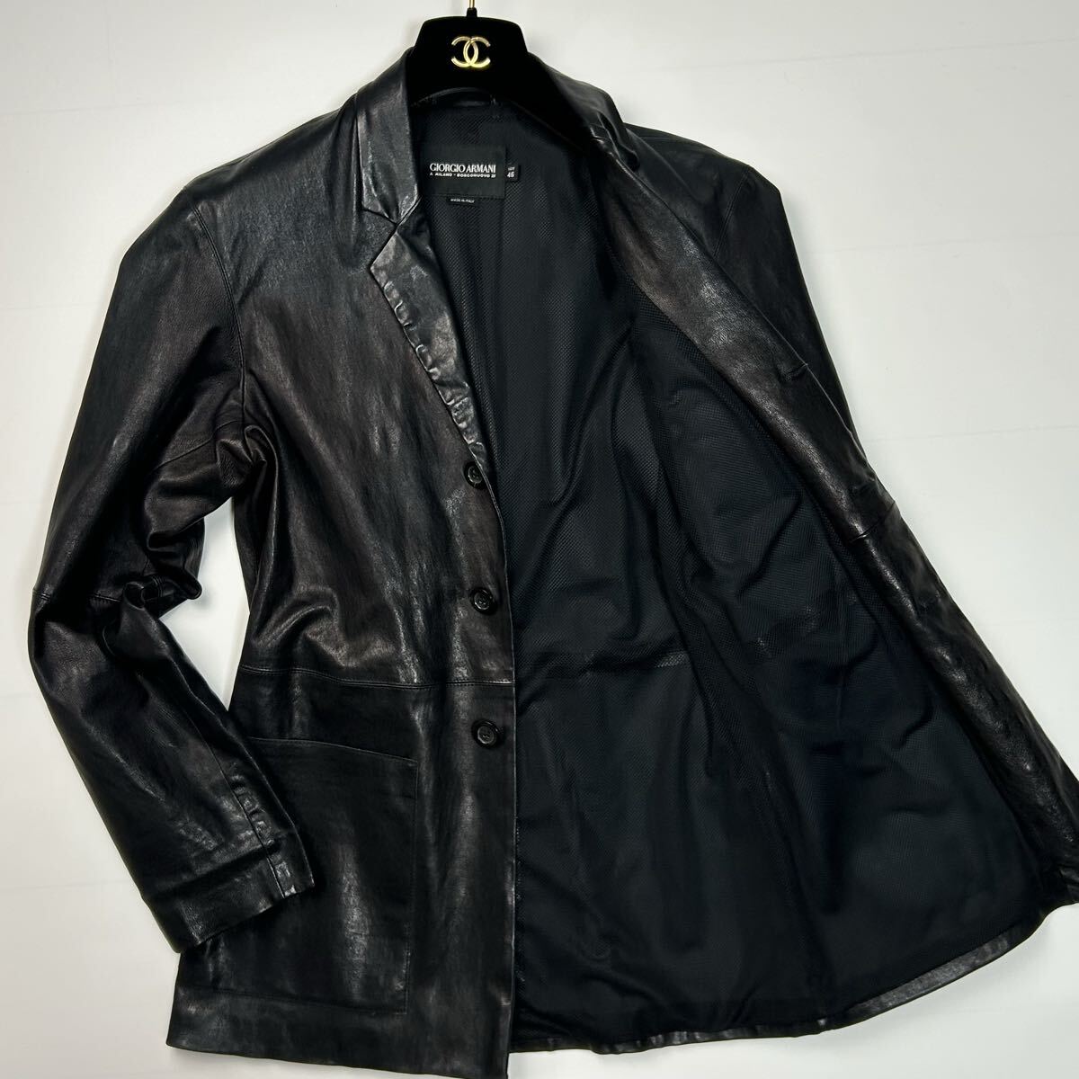 希少 ジョルジオアルマーニ カーフレザー テーラードジャケット 切り替え L相当 2025年最新】Yahoo!オークション -ジョルジオアルマーニ レザー