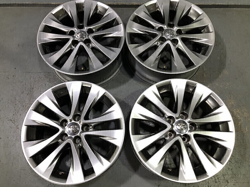 アルファードヴェルファイアの２０系後期型純正ホイールセット　18インチ アルファード、ヴェルファイアの20系後期型純正18インチ入庫