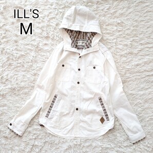 【M】イルズ パーカー フーディージャケット 白 アウター