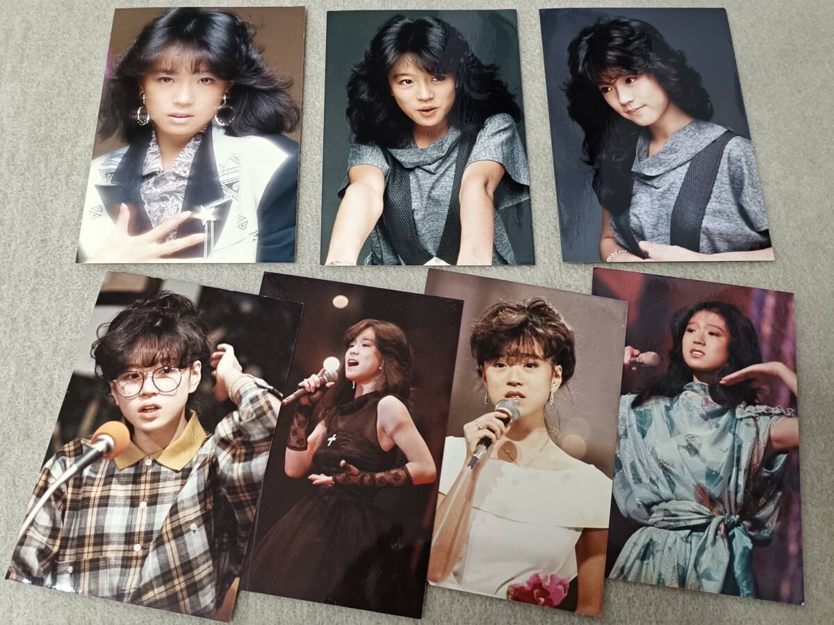 中森明菜　生写真　当時物　E判 5枚　イベント　少女A 白ワンピース 中森明菜 生写真 当時物 E判 5枚 イベント 少女A 白ワンピース