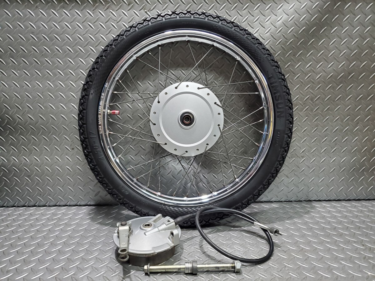 スーパーカブ　フロントホイール　C50 AA01 ブレーキパネル付き ホンダ [純正部品] リトルカブ（C50/AA01） フロントブレーキ