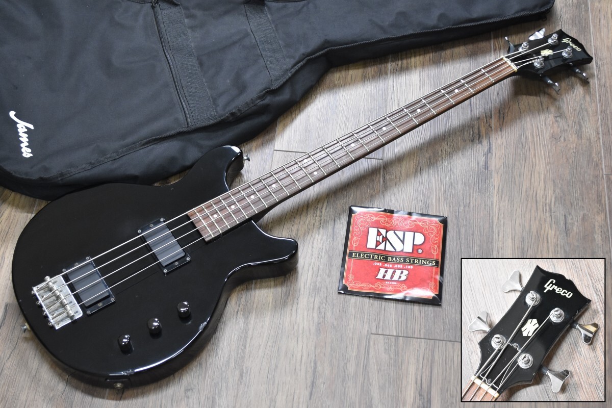 Greco TVB-45 　ショートスケール　ソフトケース付 ベース　中古品 Greco TVB-45 ショートスケール ソフトケース付 ベース 中古品