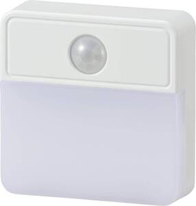 オーム電機 LED明暗人感センサー式ナイトライト 室内用 NIT-ALA6JSQ-WN 06-0148