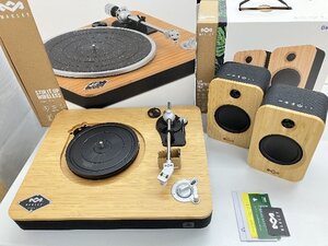 House of Marley スピーカーペア GET TOGETHER + EM-JT001-SBB ターンテーブルセット 未使用開封品 ⊥ 73D8F-1