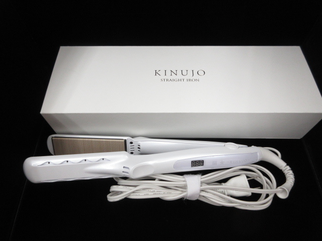 【中古】KINUJO 絹女　ストレートヘアアイロン ホワイト KINUJO 絹女 | ストレートアイロン ホワイト DS100 - メルカリ