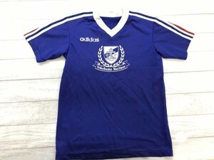 Adidas adidas Descente DESCENTE 90s наименование модификация передний Yokohama Marino sJ Lee gV шея форма короткий рукав игра рубашка Kids сделано в Японии 160