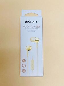 【新品】SONY リモコン付き カナル型イヤホン(ゴールド) MDR-EX155AP■ネコポス匿名配送対応■送料185円〜