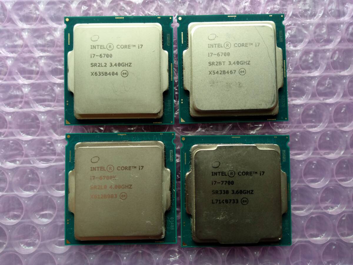 正常動作品:Intel Core i7-6700 CPU 【2個セット】 正常動作品Intel Core i7-6700 CPU 2個セット Amazon.co.jp