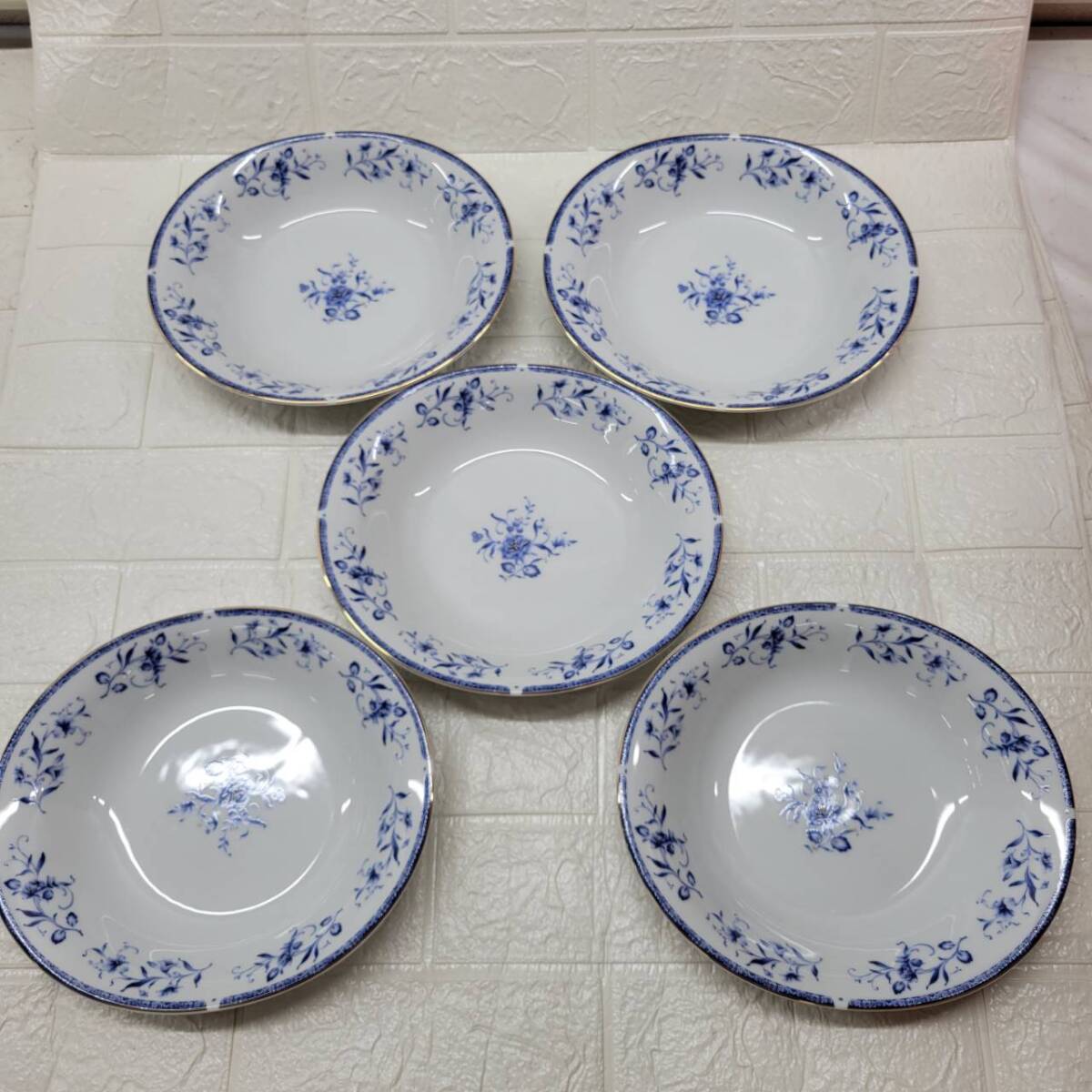 ナルミ NARUMI ボーンチャイナ ミートプレート 5枚 箱無し 美品 ナルミ NARUMI ボーンチャイナ ミートプレート 5枚 箱無し 美品