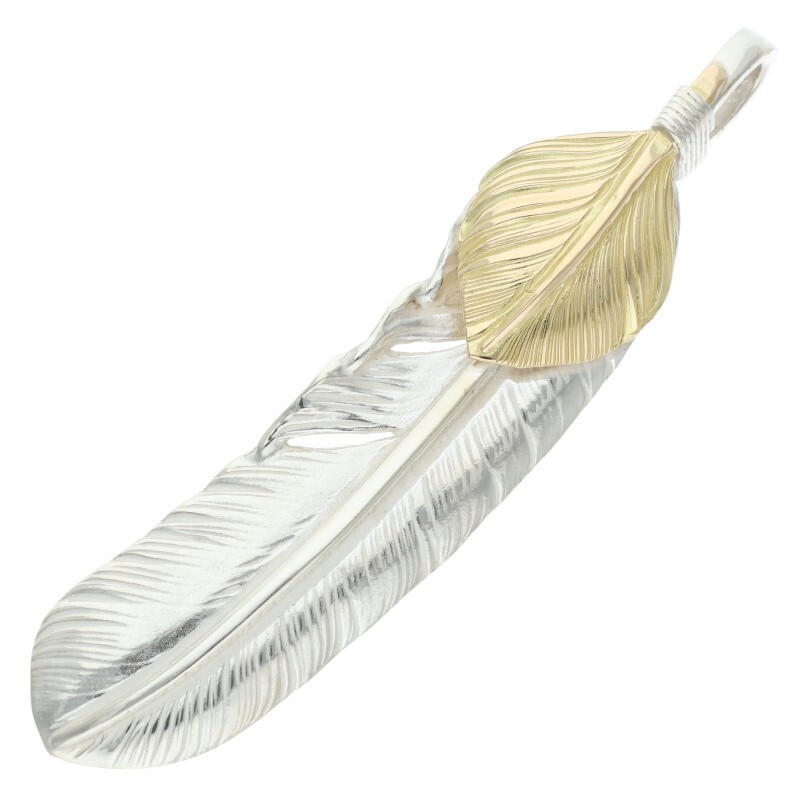 ゴローズ サイズ:特大 上金特大フェザー 右向き ネックレストップ 中古 HJ0