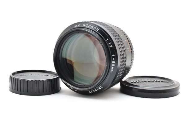 玉数少なく非常に希少♪MINOLTA MD ROKKOR 85mm f1.7★ Minolta MD Rokkor 85mm F/1.7 | LENS-DB.COM