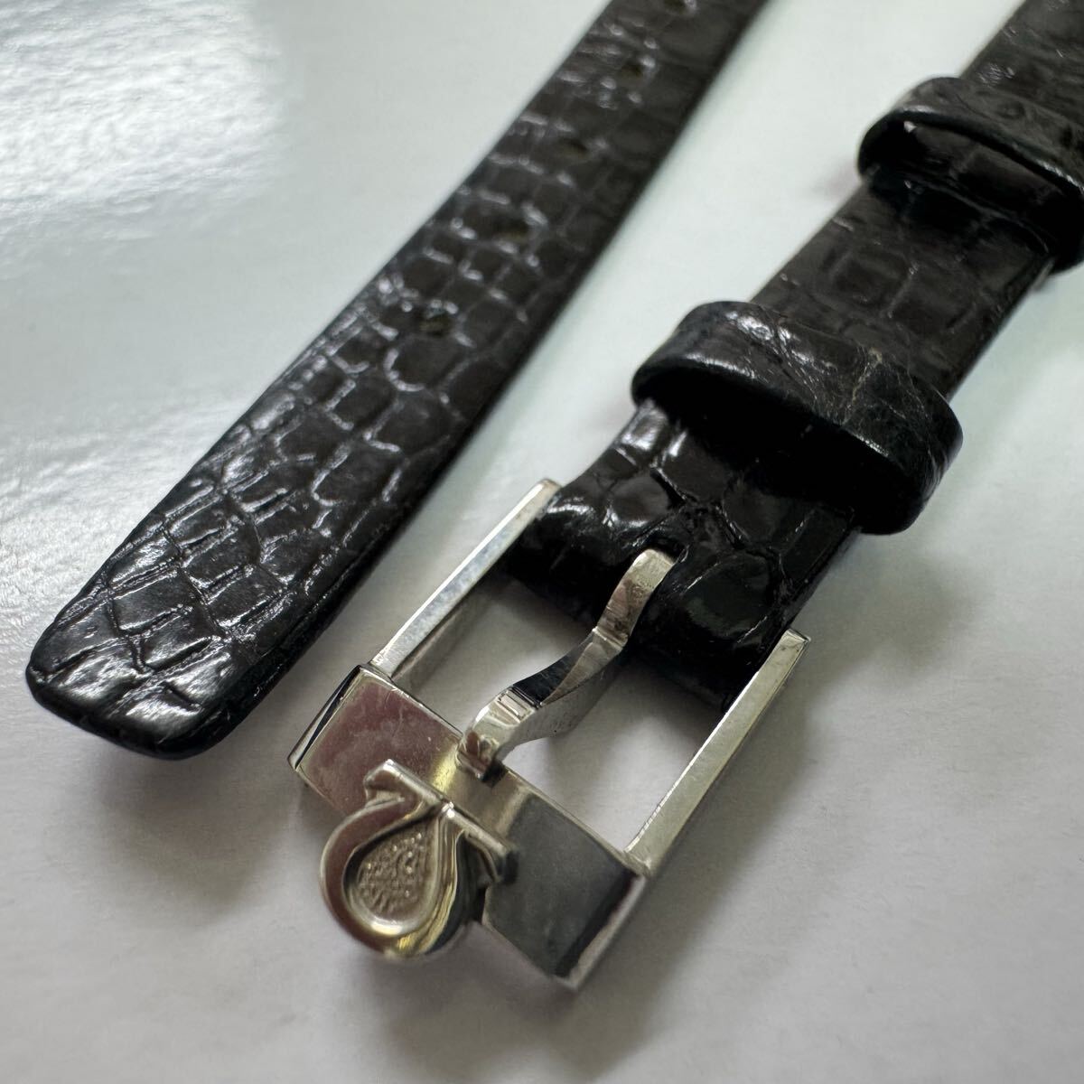 オメガ OMEGA 純正レザーベルト バックル　尾錠　シルバー　19-16 オメガ 尾錠 サンバックル 16mm 1970年代 ピンバックル