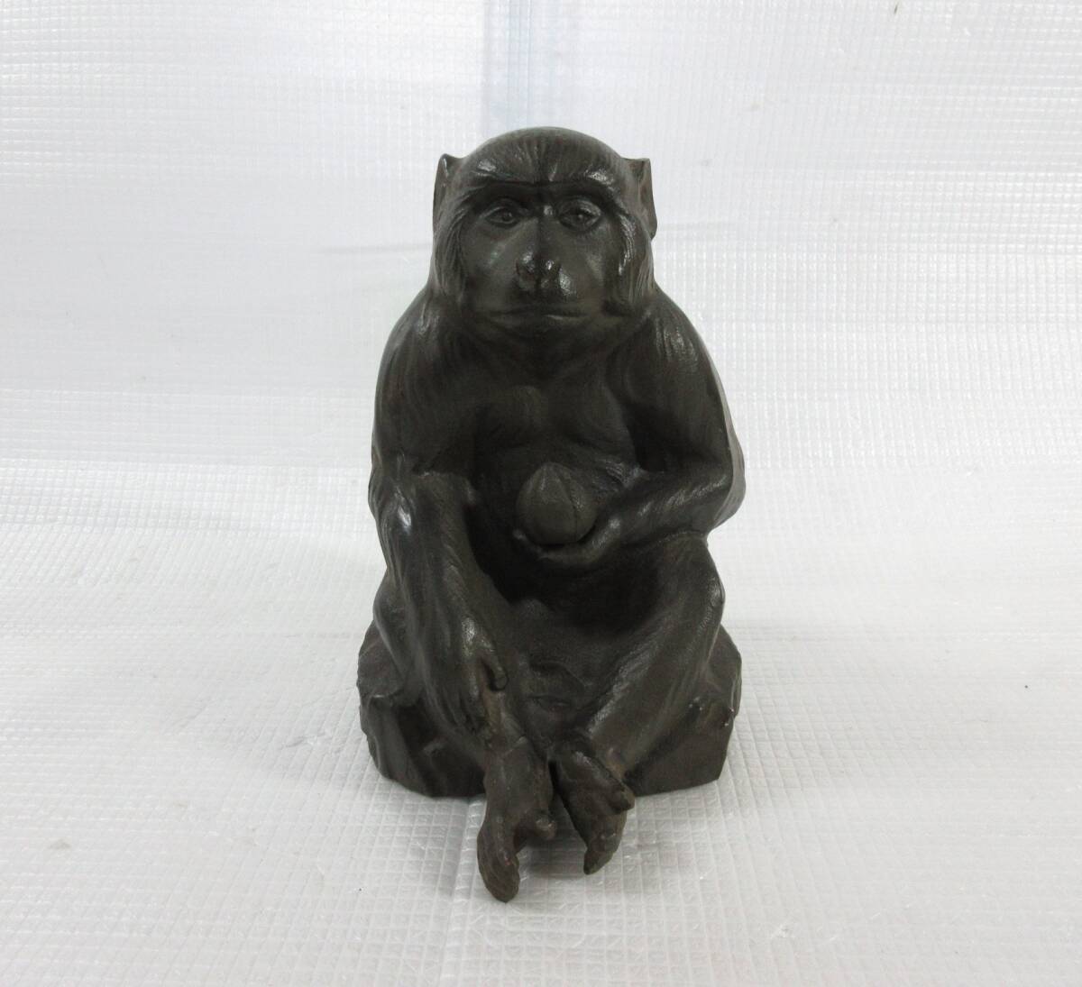 ※交渉中　高岡銅器　日展作家　環水造　猿　置物　オブジェ　➕　備前焼　銘々皿5枚 交渉中 高岡銅器 日展作家 環水造 猿 置物 オブジェ ➕ 備前焼 銘々