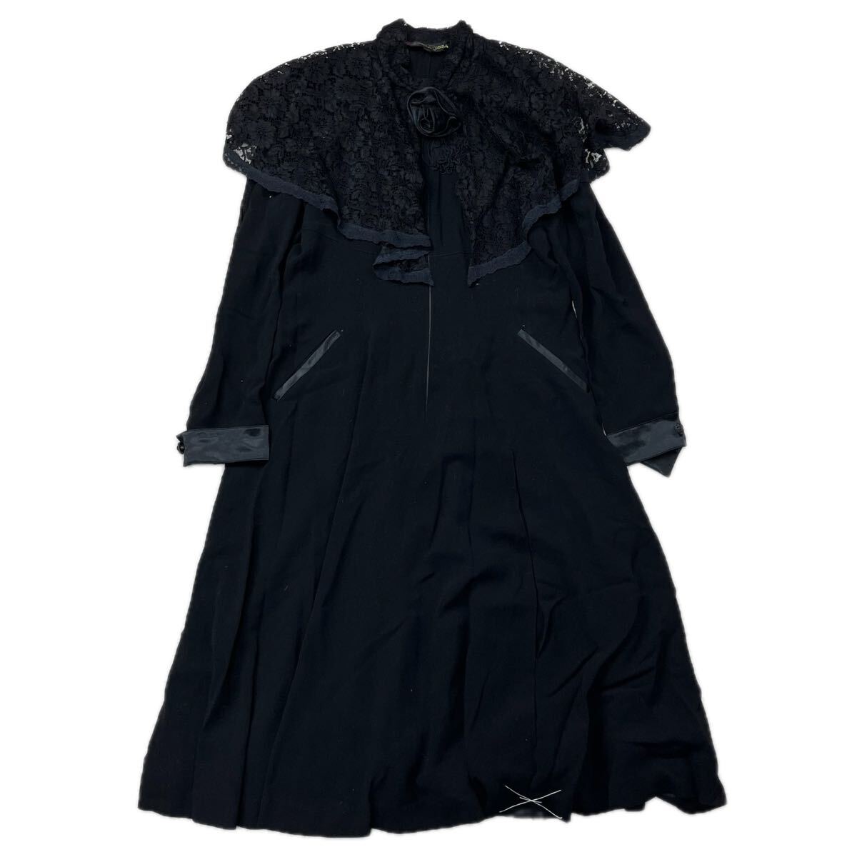 b2 美品 Roosa/インポートロッサ ロング コート 黒/44 b2 美品 Roosa/インポートロッサ ロング コート 黒/44