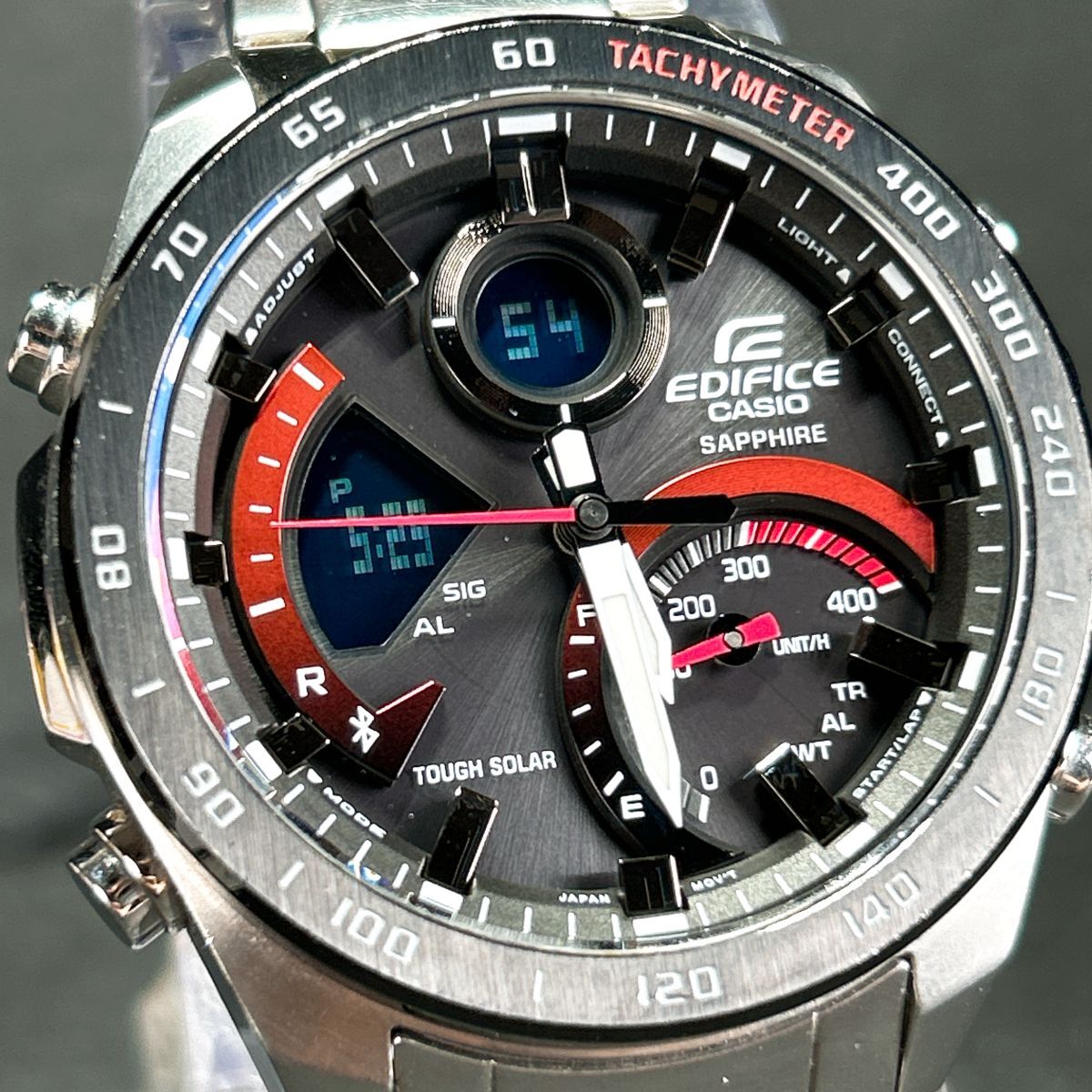 【美品】エディフィス　EDIFICE　ECB-900YDB-1AJF　レッド ECB-900YDB-1AJF | CASIO